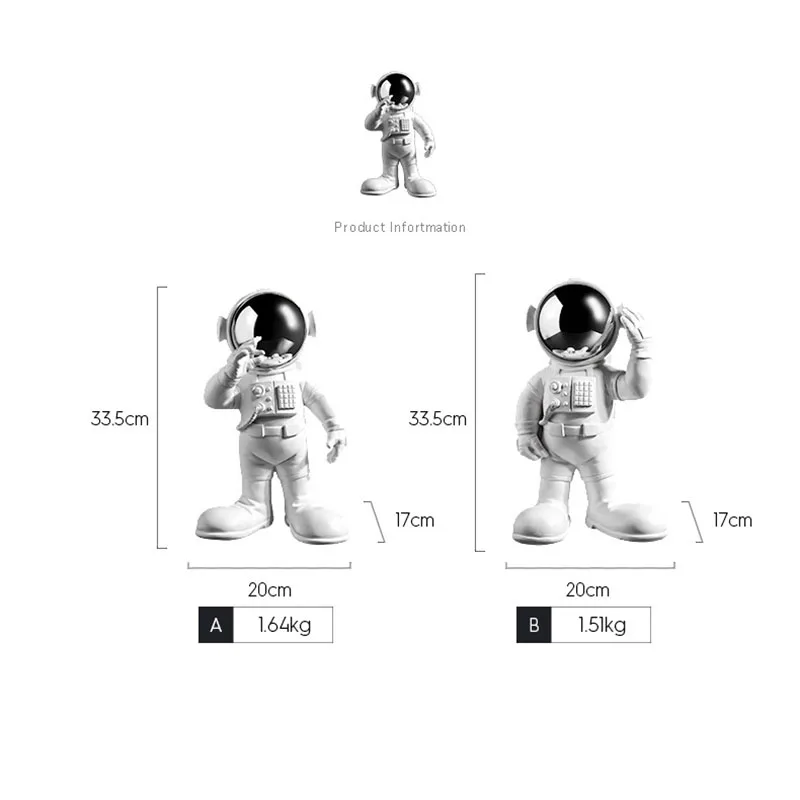 Oversize Astronaut Spaceman Toys Trendy Action Figure Diy Model Speelgoed Home Office Desktop Decoration Art Crafts Statue Gift
Oversize Astronaut Spaceman Toys Trendy Action Figure Diy Model Speelgoed Home Office Desktop Decoration Art Crafts Statue Gift