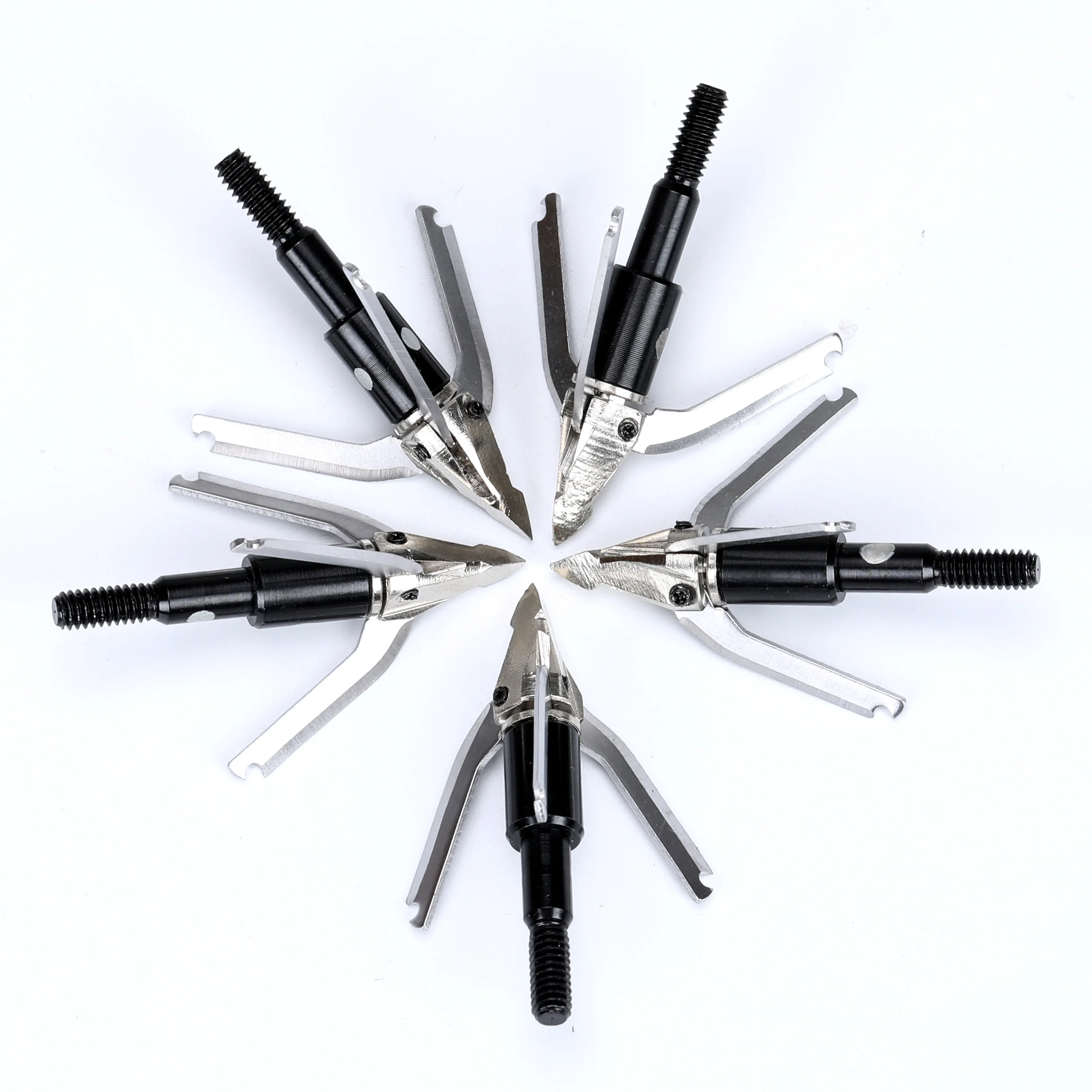 3/6/12pcs Rotational Meat Seeker Broadheads 100 grain 3 Expandable Blade broadhead Arrow Head Tips For Hunting Shooting
3/6/12pcs Rotational Meat Seeker Broadheads 100 grain 3 Expandable Blade broadhead Arrow Head Tips For Hunting Shooting