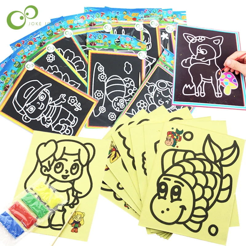 20Pcs Early Educational Learning Creative Drawing Toys for Children Magic Scratch Art Doodle Pad Sand Painting Cards Gifts GYH
20Pcs Early Educational Learning Creative Drawing Toys for Children Magic Scratch Art Doodle Pad Sand Painting Cards Gifts GYH