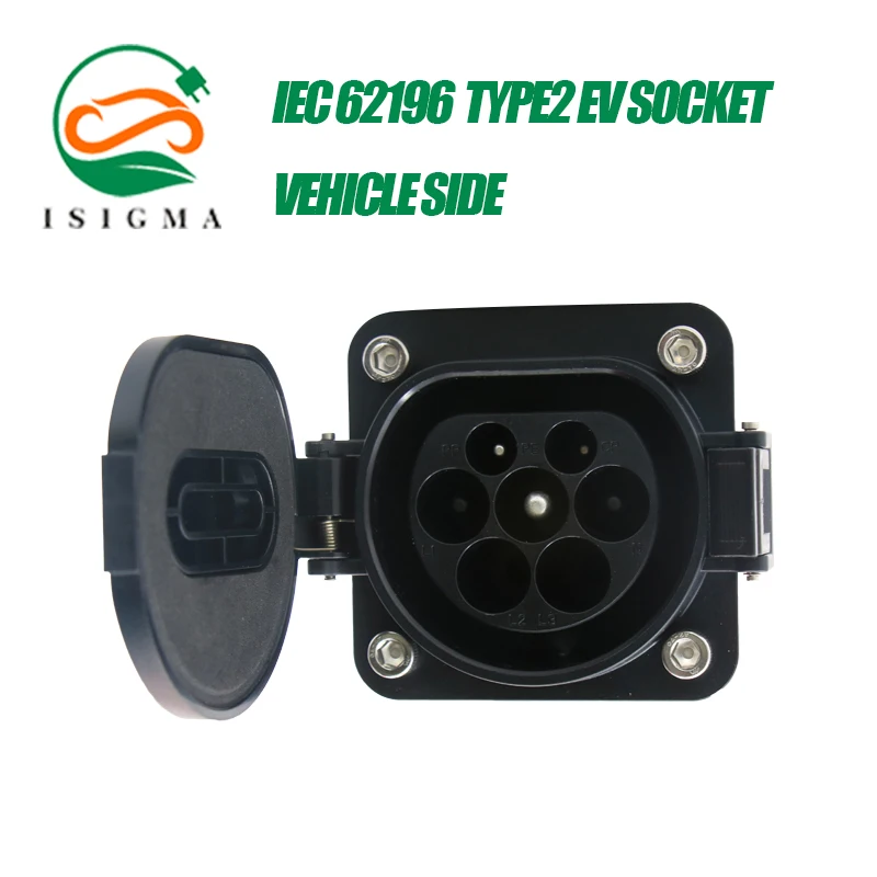 3-фазный разъем 32A EV IEC62196 для зарядки европейский стандарт тип 2 без кабеля |