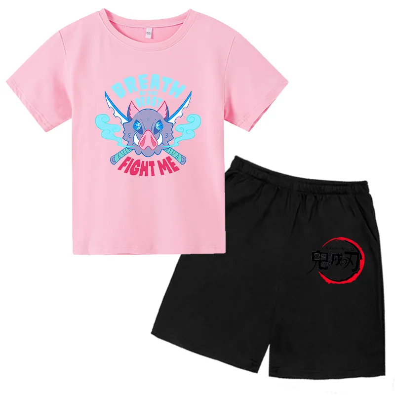 Children Demon Slayer T Shirt Hot Japanese Anime Shorts suit Demon Slayer print cotton Tshirt Summer sportswear
Children Demon Slayer T Shirt Hot Japanese Anime Shorts suit Demon Slayer print cotton Tshirt Summer sportswear