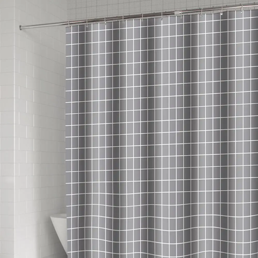 Gray Plaid Waterproof Shower Curtain Block Bath Curtains Bathroom For Bathtub Bathing Cover With 12pcs Hooks Metal Grommets
Gray Plaid Waterproof Shower Curtain Block Bath Curtains Bathroom For Bathtub Bathing Cover With 12pcs Hooks Metal Grommets