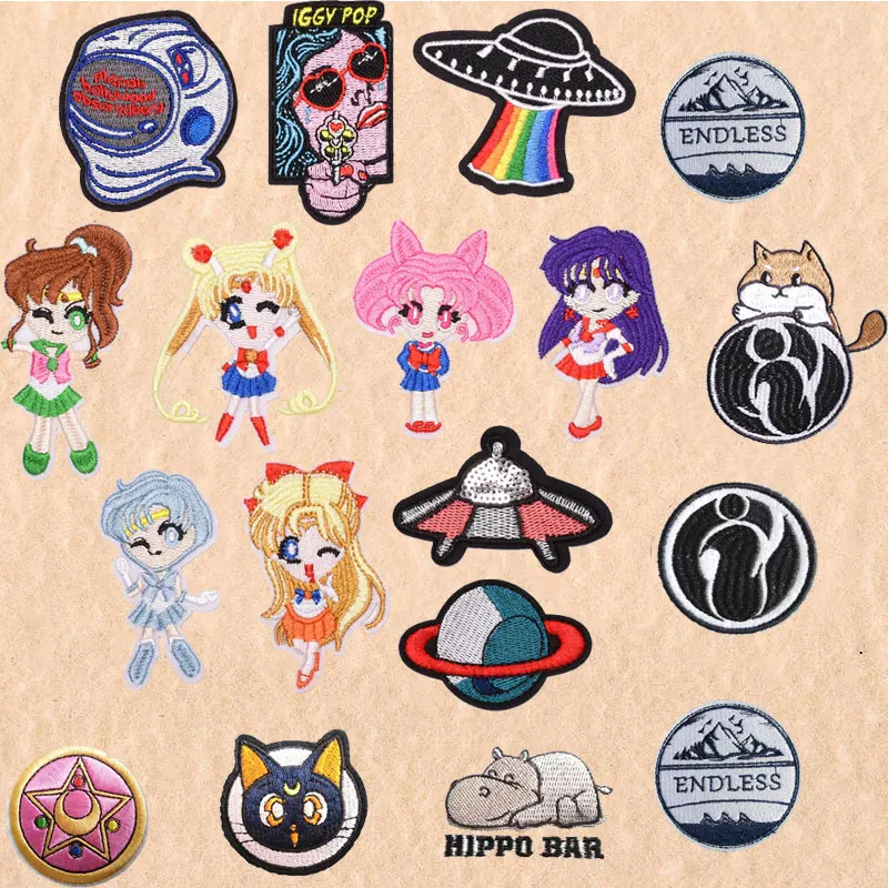 Iron-on Transfers for Clothing Sailor Moon Logo Brand Patches for Clothes Patch Thermocollant Patch for Clothes Sewing Badges
Iron-on Transfers for Clothing Sailor Moon Logo Brand Patches for Clothes Patch Thermocollant Patch for Clothes Sewing Badges