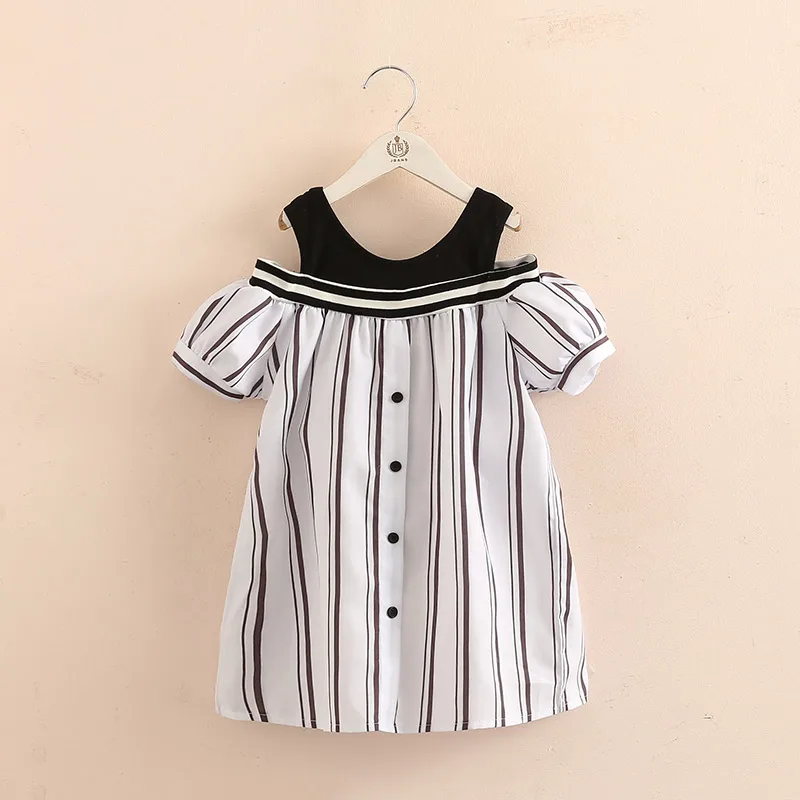 Baby Striped Short Sleeve Shirt Dress 2021 Summer New Girls' Clothing Children's One-Word Dress
Baby Striped Short Sleeve Shirt Dress 2021 Summer New Girls' Clothing Children's One-Word Dress