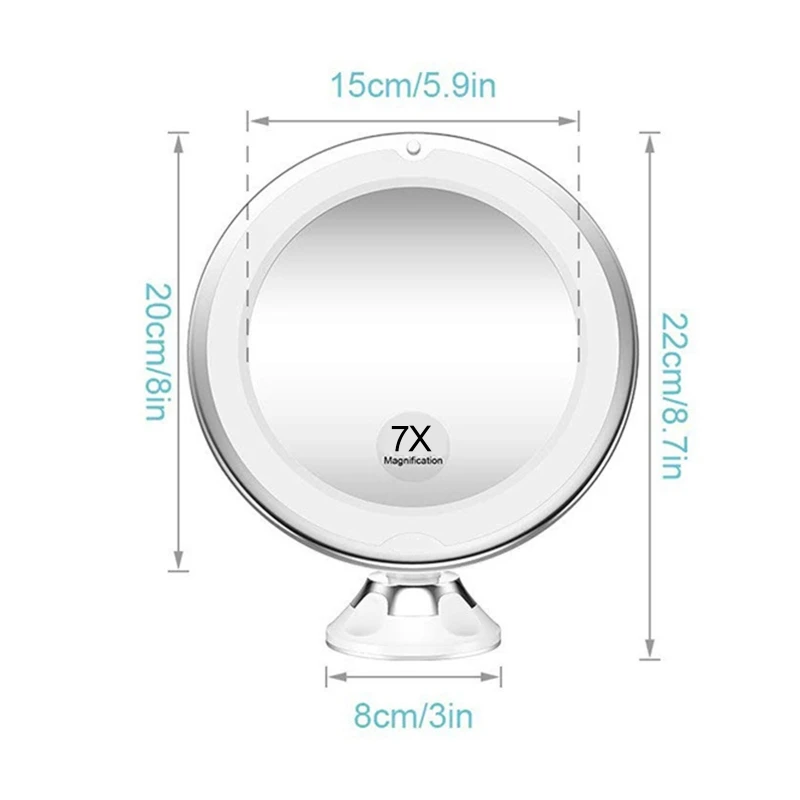 LED 7X Enlarge Adjustable Light Desk Cosmetic Make-up Mirrors
LED 7X Enlarge Adjustable Light Desk Cosmetic Make-up Mirrors