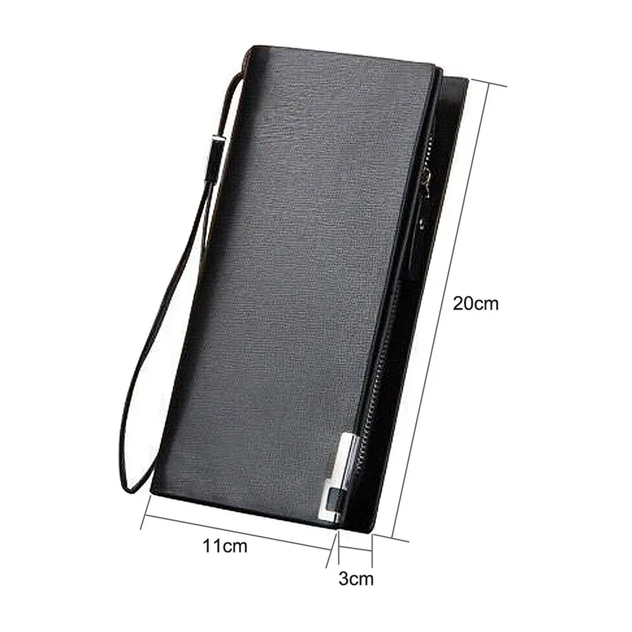 Luxury Brand Men's Wallet Business Clutch PU Leather Purse for Male Fashion Man Credit Card Coins Holder with Zipper Phone Bag
Luxury Brand Men's Wallet Business Clutch PU Leather Purse for Male Fashion Man Credit Card Coins Holder with Zipper Phone Bag