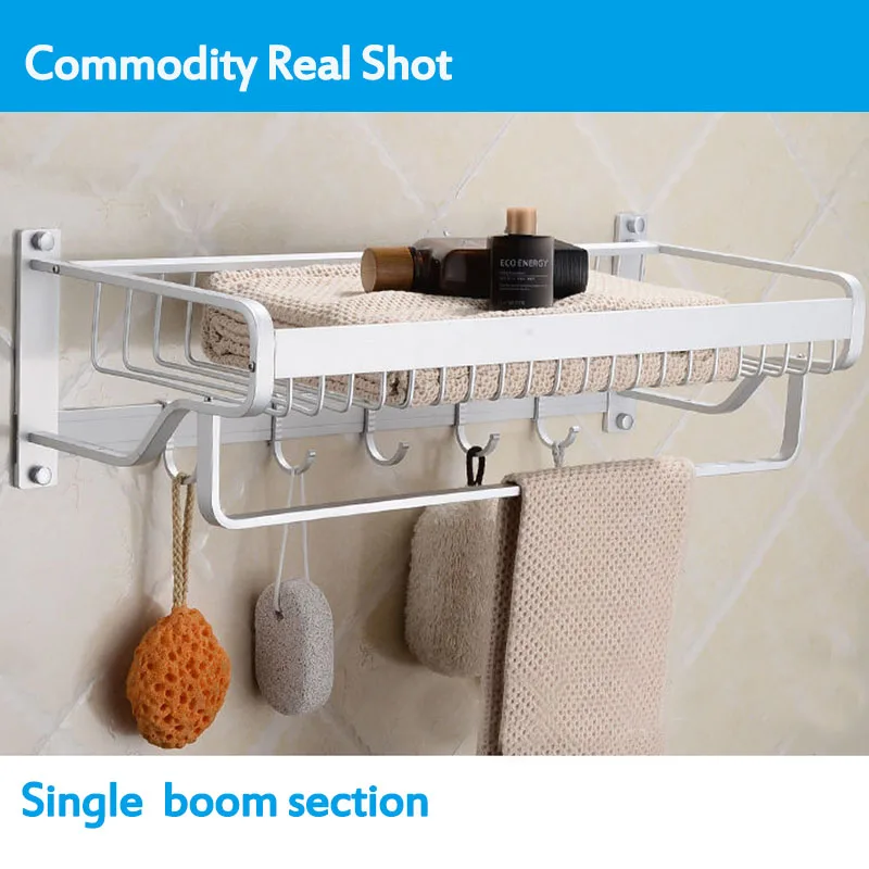 Upgrade Bathroom Towel Holder Space Aluminum Towel Rack Wall Mounted Storage Adhesive Bath Towel Hanger Bathroom Shelf with Ho
Upgrade Bathroom Towel Holder Space Aluminum Towel Rack Wall Mounted Storage Adhesive Bath Towel Hanger Bathroom Shelf with Ho