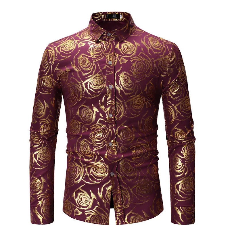 Casual Shirts For Men Plus Size Flower Printed Men's Shirts Long Sleeve European and American Style Men Shirts Streetwear A403
Casual Shirts For Men Plus Size Flower Printed Men's Shirts Long Sleeve European and American Style Men Shirts Streetwear A403