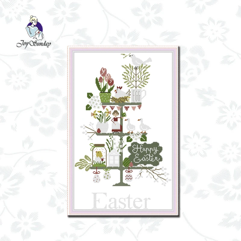 Joy Sunday Easter Pattern Painting Cross Stitch Kit 11CT 14CT Counted Print On Canvas Handmade Needlework Embroidery Gifts Kits
Joy Sunday Easter Pattern Painting Cross Stitch Kit 11CT 14CT Counted Print On Canvas Handmade Needlework Embroidery Gifts Kits