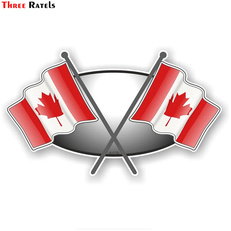 Three Ratels FC28 Crossed Flags Design With Canada Canadian Flag Vinyl Car Sticker PVC Decal For Motorcycle Skateboard Laptop
Three Ratels FC28 Crossed Flags Design With Canada Canadian Flag Vinyl Car Sticker PVC Decal For Motorcycle Skateboard Laptop