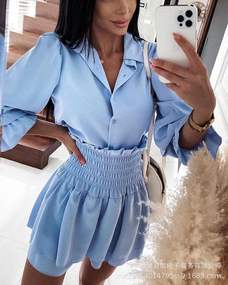 Женский комплект из 2 предметов с юбкой, новинка 2021, юбка на поясе
Женский комплект из 2 предметов с юбкой, новинка 2021, юбка на поясе