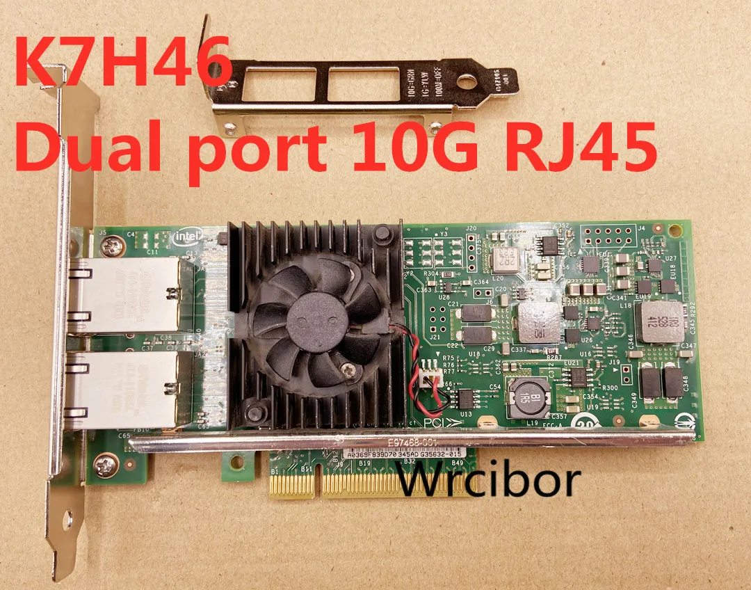 INTEL/DELL X540-T2 K7H46 3DFV8 двухпортовый RJ45 PCI-E X8 10 ГБ 2P Ethernet конвергентный сетевой адаптер
INTEL/DELL X540-T2 K7H46 3DFV8 двухпортовый RJ45 PCI-E X8 10 ГБ 2P Ethernet конвергентный сетевой адаптер