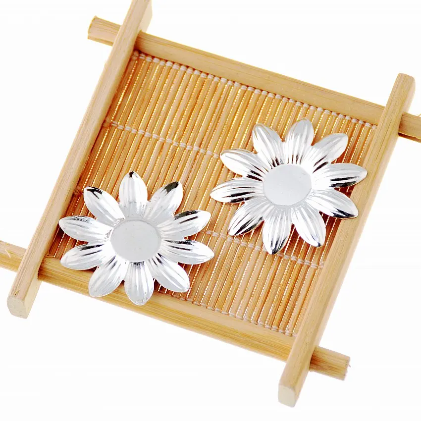 Free shipping 20-100Pcs DIY Filigree Flower Wraps Connectors Embellishments Gift Decoration Jewellery Findings | Украшения и