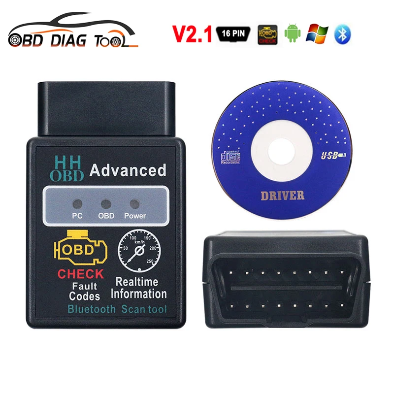 Считыватель кодов Mini HH OBD ELM327 V2.1 диагностический инструмент для проверки