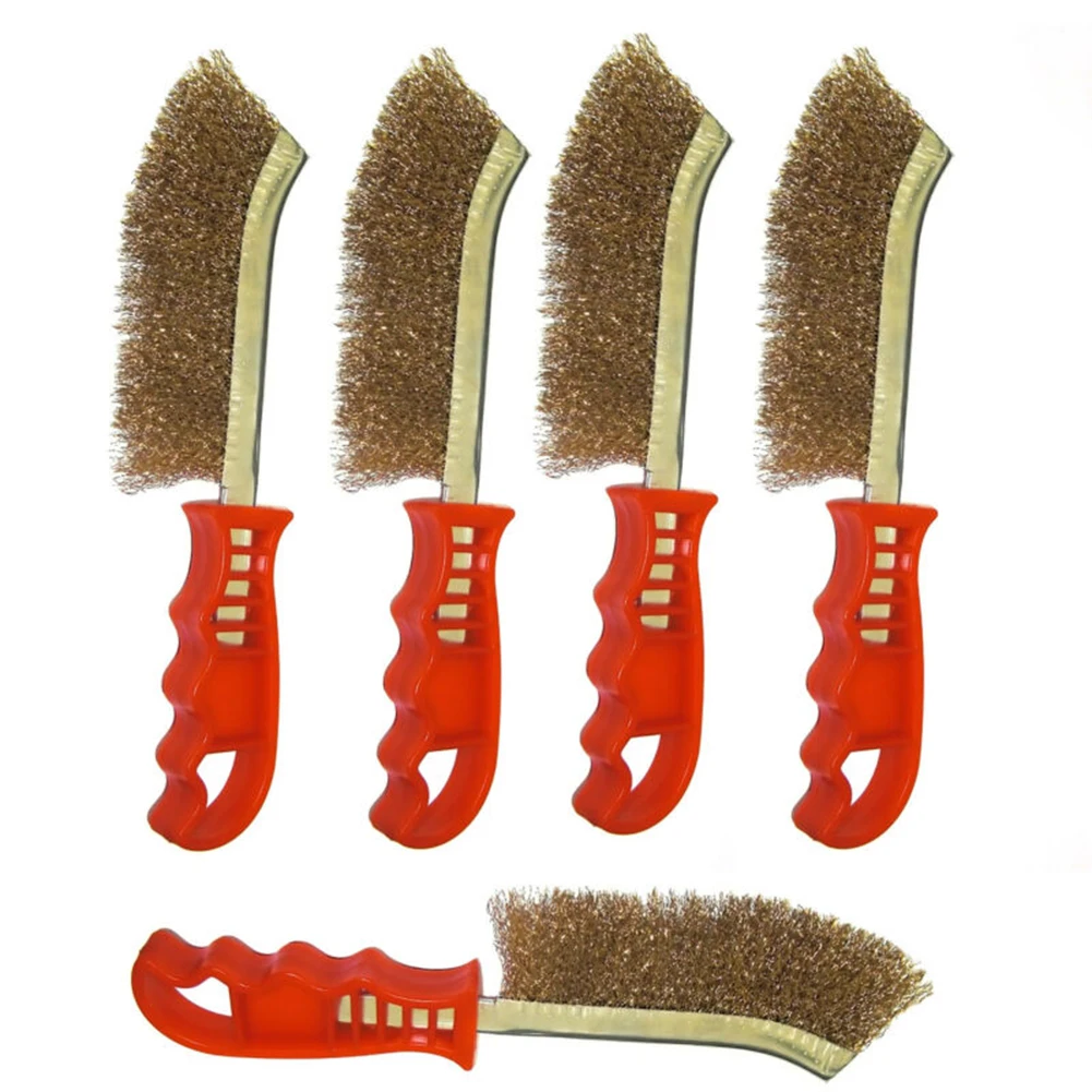5Pcs Copper-plated Steel Wire Brush Rust Removal Cleaning Brushes Plastic Handle Wire Brushes 5 * Copper-plated Steel Wire Brus
5Pcs Copper-plated Steel Wire Brush Rust Removal Cleaning Brushes Plastic Handle Wire Brushes 5 * Copper-plated Steel Wire Brus