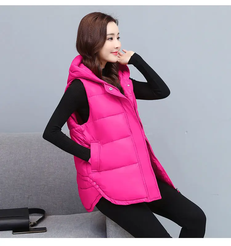 Beardon Autumn Winter New Women's Down Cotton Vest Women's Mid-Length Student Loose Parkas Vest Coat
Beardon Autumn Winter New Women's Down Cotton Vest Women's Mid-Length Student Loose Parkas Vest Coat