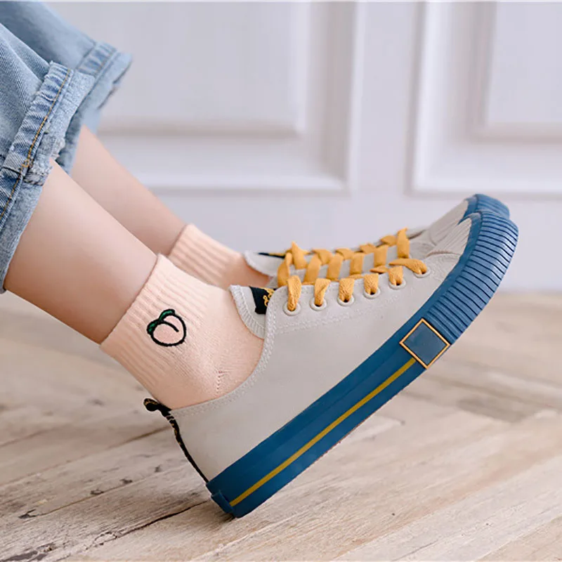 1Pair Mid Tube Socks Cartoon Embroidered Patterned Cotton Pure Color for Women Shallow Mouth Short Sport Sox
1Pair Mid Tube Socks Cartoon Embroidered Patterned Cotton Pure Color for Women Shallow Mouth Short Sport Sox