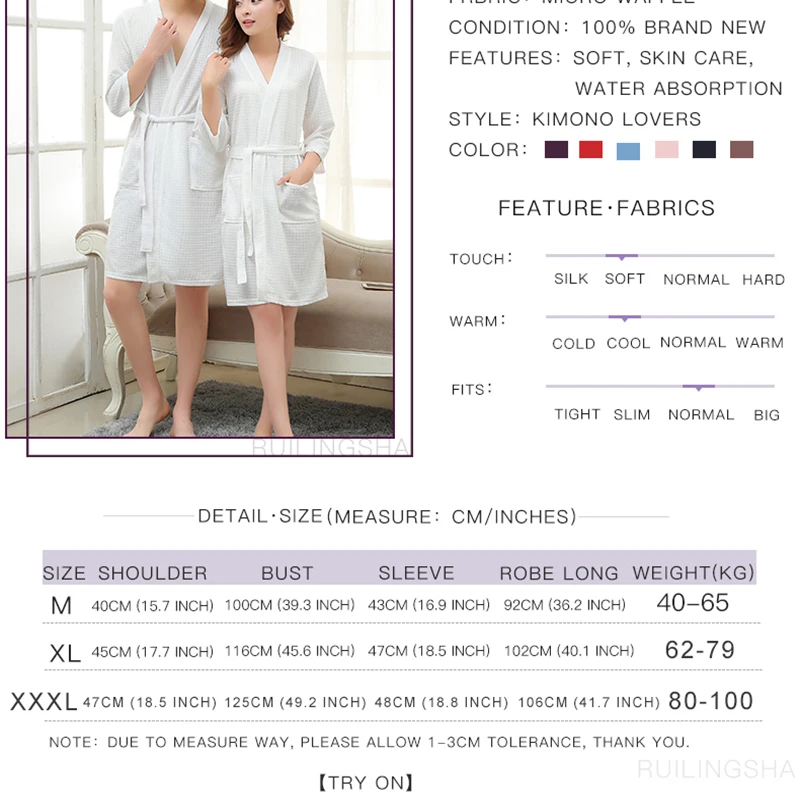 Lovers Summer Water Absorption Fashion Towel Bath Robe Men Sexy Kimono Waffle Bathrobe Mens Plus Size Dressing Gown Male Robes
Lovers Summer Water Absorption Fashion Towel Bath Robe Men Sexy Kimono Waffle Bathrobe Mens Plus Size Dressing Gown Male Robes