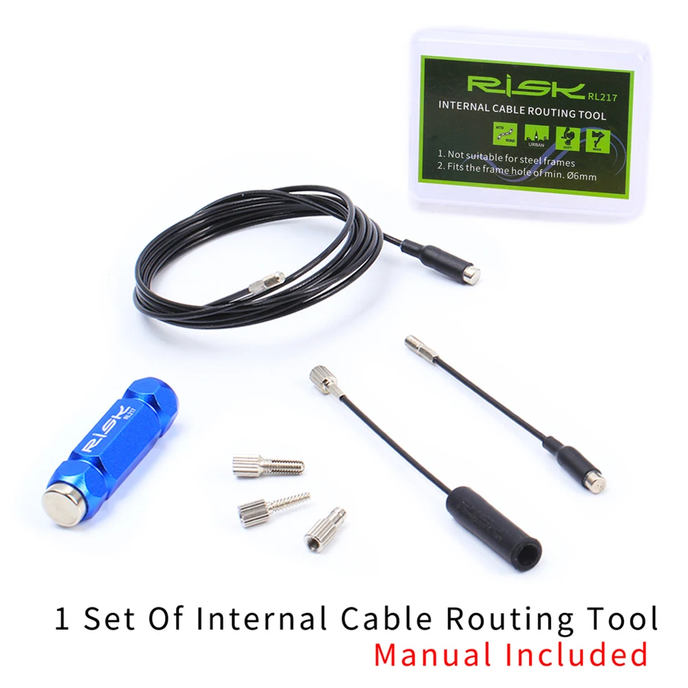 Bicycle Internal Cable Routing Tool Shift Cable Hydraulic Wire Inner Cable Guide with Magnet Bike Tool Kit
Bicycle Internal Cable Routing Tool Shift Cable Hydraulic Wire Inner Cable Guide with Magnet Bike Tool Kit