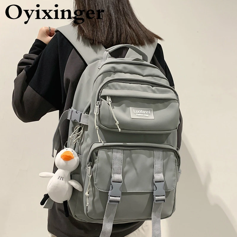 OYIXINGER 2021 New Waterproof Nylon School Bag Large Capacity Multi-pocket Schoolbags Female Women's Waterproof Nylon Backpack
OYIXINGER 2021 New Waterproof Nylon School Bag Large Capacity Multi-pocket Schoolbags Female Women's Waterproof Nylon Backpack