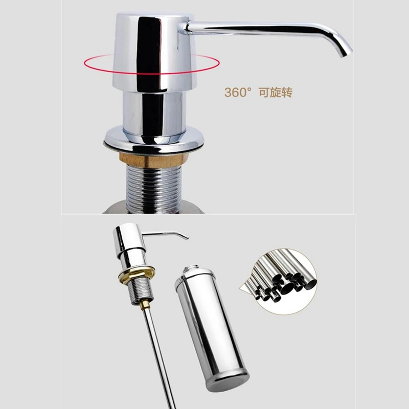 300ML Liquid Soap Dispenser Bottle Kitchen Bathroom Shower Lotion Shampoo Pump Stainless Steel Hand Sanitizer
300ML Liquid Soap Dispenser Bottle Kitchen Bathroom Shower Lotion Shampoo Pump Stainless Steel Hand Sanitizer