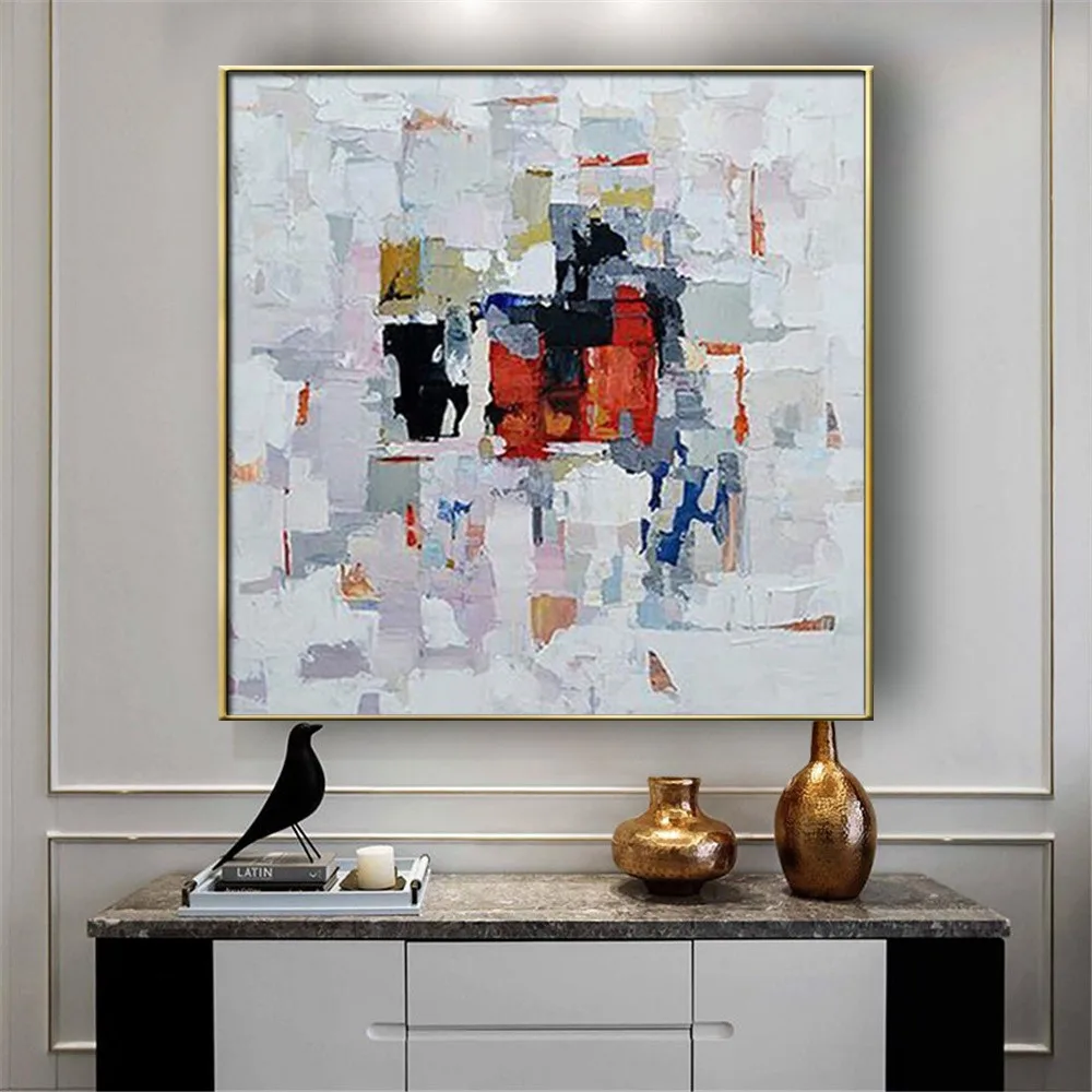 AbstractPainting 100% Hand Pianted Oil Painting On Canvas Modern Thick ACrylic Wall Art For Home Decoration 
AbstractPainting 100% Hand Pianted Oil Painting On Canvas Modern Thick ACrylic Wall Art For Home Decoration