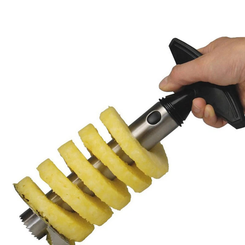 Stainless Steel Pineapple Peeler Slicers Spiral Cutter Pineapple Corer Slicer Cutter Corer-slicer Fruit Tool Kitchen Accessories
Stainless Steel Pineapple Peeler Slicers Spiral Cutter Pineapple Corer Slicer Cutter Corer-slicer Fruit Tool Kitchen Accessories