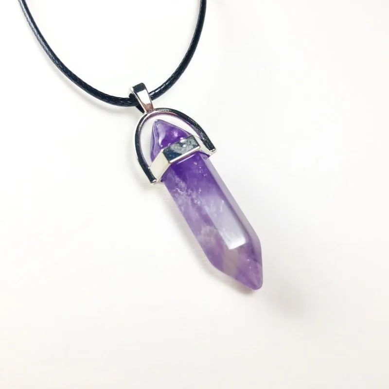 Natural Stone Crystal Necklace Pendant Jewelry Energy Stone Pendulum Divination DIY Pendant Accessories Jewelry Charm
Natural Stone Crystal Necklace Pendant Jewelry Energy Stone Pendulum Divination DIY Pendant Accessories Jewelry Charm