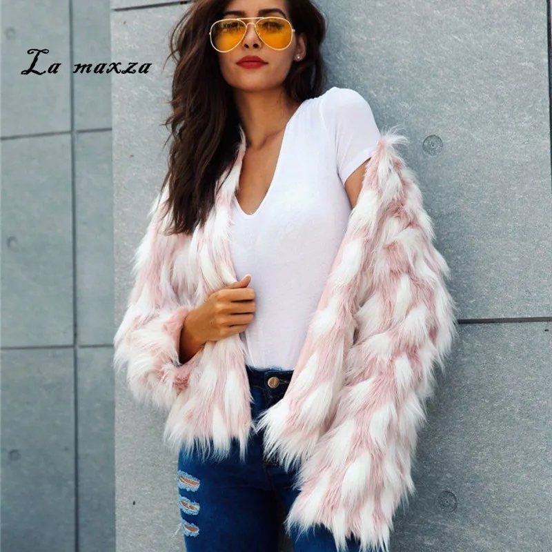 Womens Coats Winter Casual Faux Fur Coat Warm Clothes 2019 Fashion Pink Korean Fur Jacket Plus Size
Womens Coats Winter Casual Faux Fur Coat Warm Clothes 2019 Fashion Pink Korean Fur Jacket Plus Size