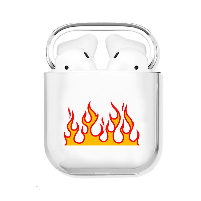 Cool Flame Clear Earphone Case For Apple AirPods 2 1 Wireless Silicone Soft Headset Protective Cover Blaze Charging Box Bag Capa
Cool Flame Clear Earphone Case For Apple AirPods 2 1 Wireless Silicone Soft Headset Protective Cover Blaze Charging Box Bag Capa