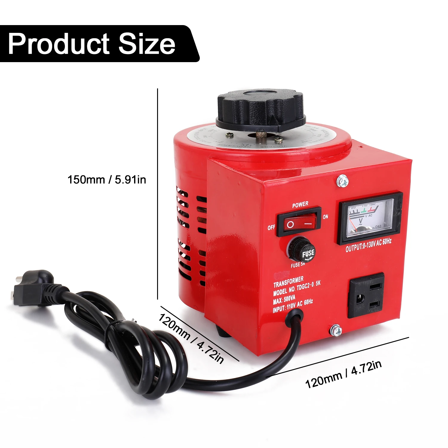 Single Phase Manual Regulator 110V Input Digital Display Variac Contact Voltage Regulator Output 0-130V
Single Phase Manual Regulator 110V Input Digital Display Variac Contact Voltage Regulator Output 0-130V