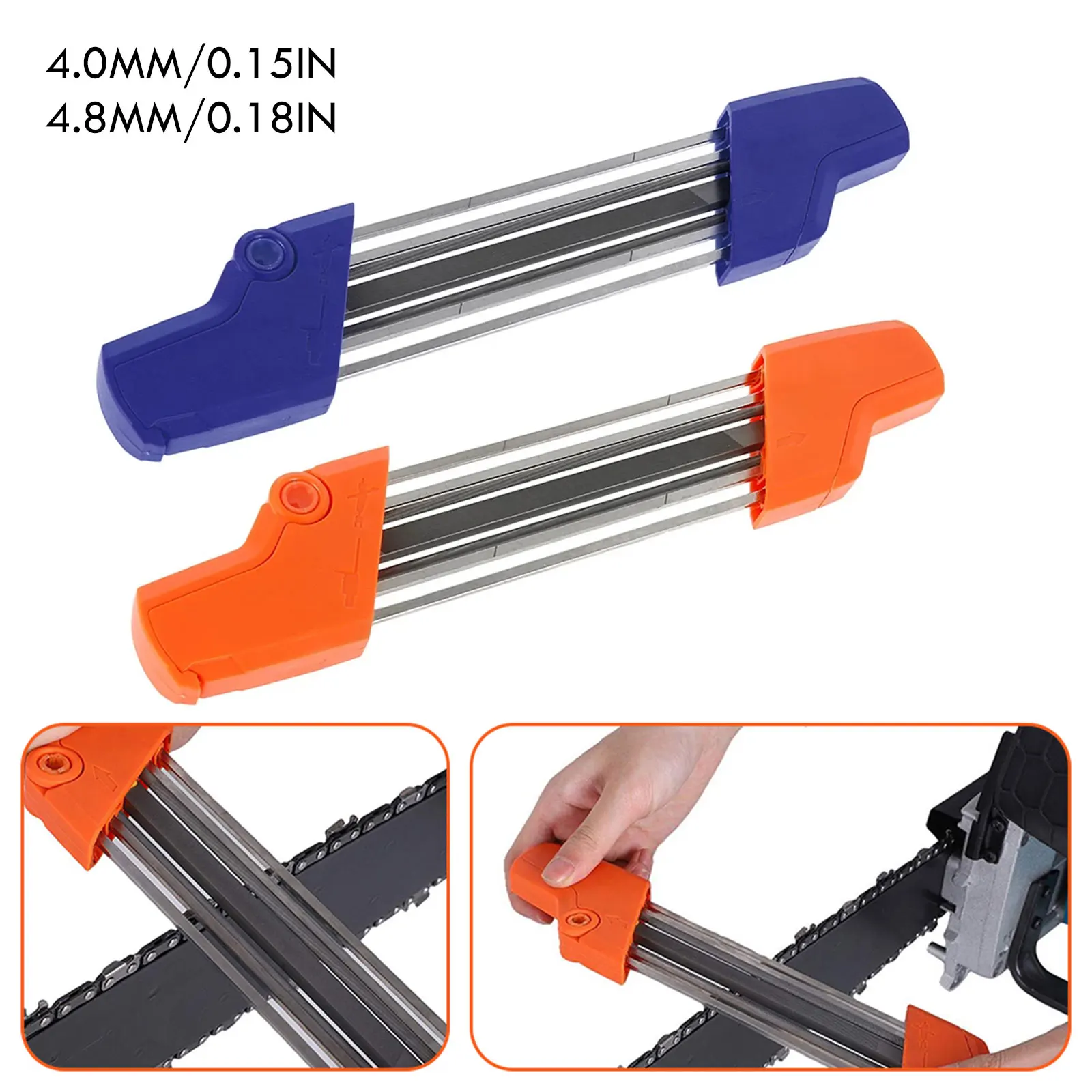 2 In 1Easy File Chainsaw Chain Sharpener 4.0/4.8/5.2/5.5mm Saw Teeth Set Fast Sharpening Files Chain Sharpener Accessories Tool
2 In 1Easy File Chainsaw Chain Sharpener 4.0/4.8/5.2/5.5mm Saw Teeth Set Fast Sharpening Files Chain Sharpener Accessories Tool