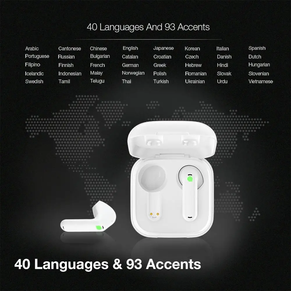Timekettle WT2 Edge Portable Translation Headphones 40 Languages Instant Translate Smart Voice Translator Wireless Earbuds
Timekettle WT2 Edge Portable Translation Headphones 40 Languages Instant Translate Smart Voice Translator Wireless Earbuds