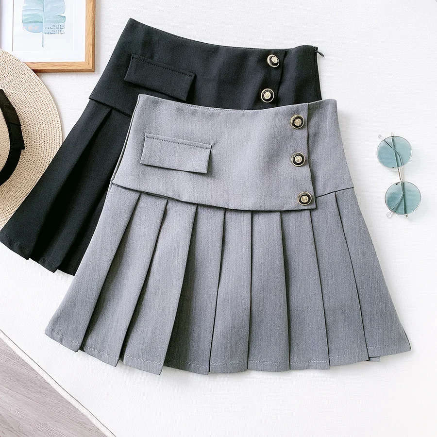 GIYU A-Line Mini Skirt Korean High Waist Button Women's Skirts 2021 Summer Fashion All-Match Casual Asymmetrical Streetswear
GIYU A-Line Mini Skirt Korean High Waist Button Women's Skirts 2021 Summer Fashion All-Match Casual Asymmetrical Streetswear