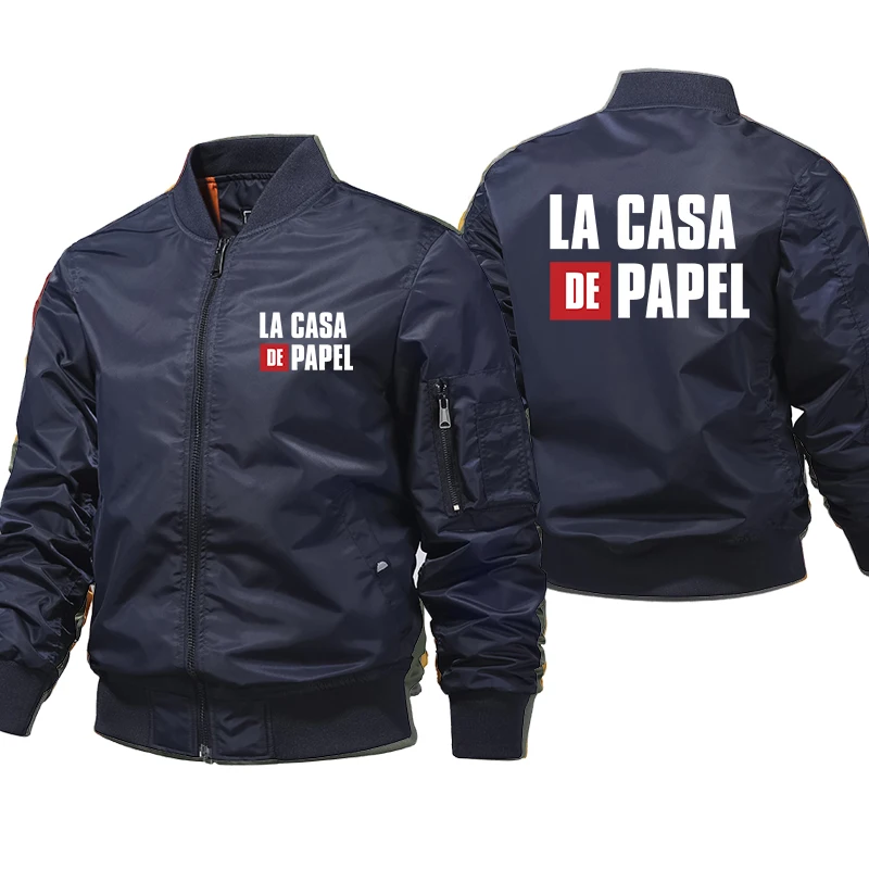 La Casa De Papel Bomber Jacket Men Fashion Casual Windbreaker Jacket Coat Men Autumn Outwear Jacket Streetwear
La Casa De Papel Bomber Jacket Men Fashion Casual Windbreaker Jacket Coat Men Autumn Outwear Jacket Streetwear