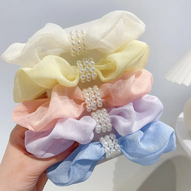 Temperament Elegant Korean Organza Scrunchie Women Girls Elastic Hair Rubber Bands Accessories Tie Hair Ring Rope Headdress
Temperament Elegant Korean Organza Scrunchie Women Girls Elastic Hair Rubber Bands Accessories Tie Hair Ring Rope Headdress