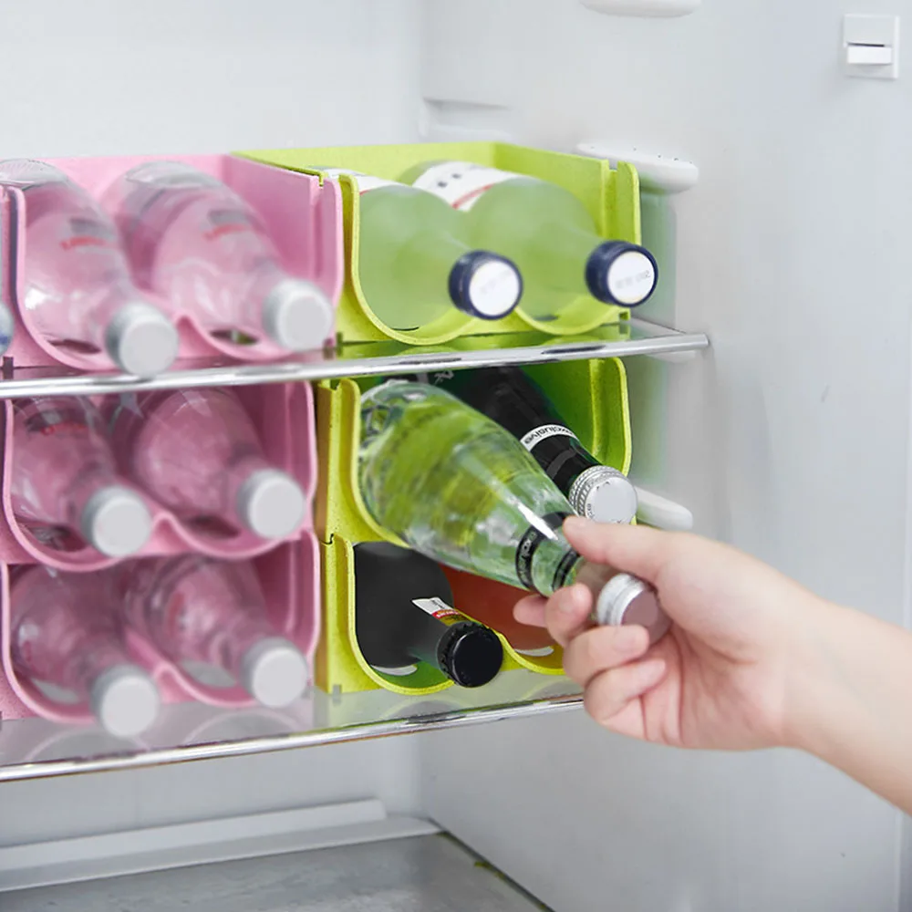 Refrigerator Organizer Universal Bottle Holder Wine Rack Stackable Beverage Bottle Organizer Champagne Storage Box
Refrigerator Organizer Universal Bottle Holder Wine Rack Stackable Beverage Bottle Organizer Champagne Storage Box