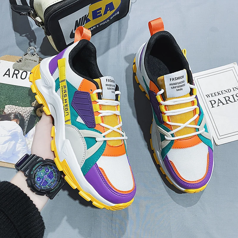 2021 Spring New Style Breathable Shoes Men's Casual Shoes Hit Color Personality Trendy Shoes Men Classic Laceup Sneakers For Men
2021 Spring New Style Breathable Shoes Men's Casual Shoes Hit Color Personality Trendy Shoes Men Classic Laceup Sneakers For Men