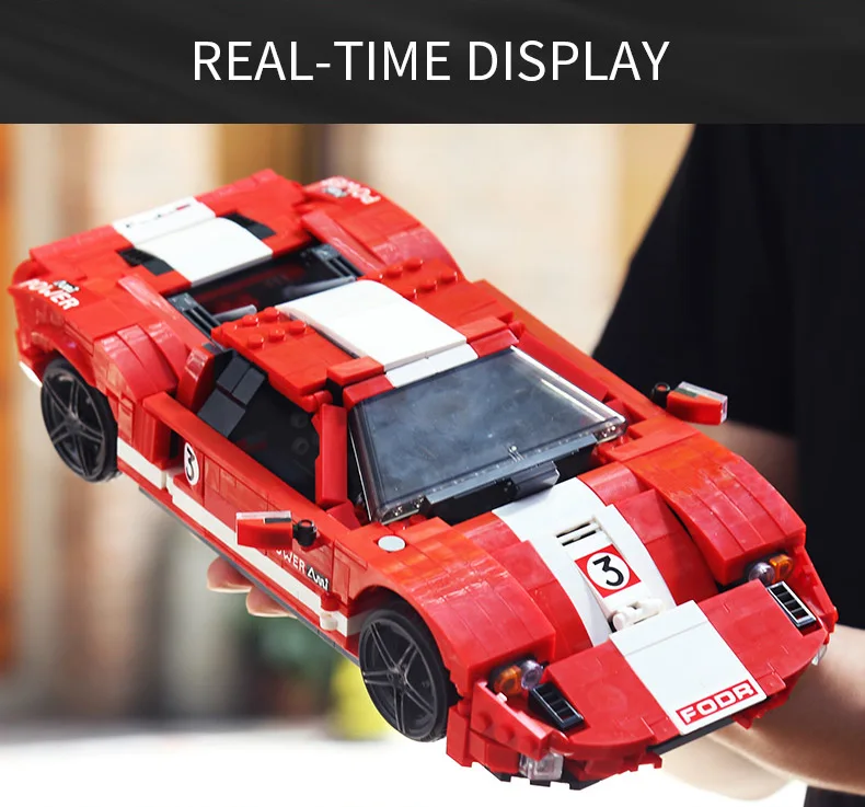 MOULD KING MOC High-Tech Car Toys Red GT Super Racing Car Model Building Blocks Assemble Bricks Kids DIY Toys Birthday Gifts
MOULD KING MOC High-Tech Car Toys Red GT Super Racing Car Model Building Blocks Assemble Bricks Kids DIY Toys Birthday Gifts