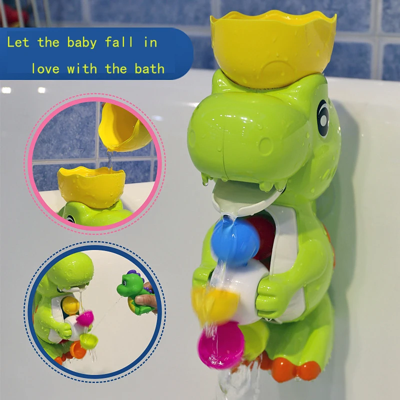 

Baby bath toys dinosaur waterwheel runner fun children children infants bathing boys boys girls bath toys