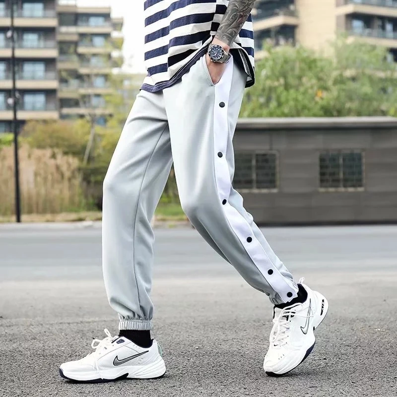 Mens Joggers Sport Running Pants Fitness Full Buckle Sportswear Tracksuit Sweatpants Trousers Track Basketball Training Pants
Mens Joggers Sport Running Pants Fitness Full Buckle Sportswear Tracksuit Sweatpants Trousers Track Basketball Training Pants
