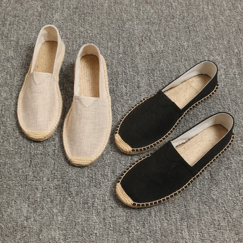 2021 Men Fashion Flats Plimsolls Solid Canvas Shoes Casual Linen Loafers Lovers Shoes Male hemp Espadrille Fisherman Shoes
2021 Men Fashion Flats Plimsolls Solid Canvas Shoes Casual Linen Loafers Lovers Shoes Male hemp Espadrille Fisherman Shoes