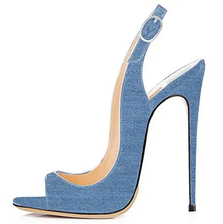 Custom Made Color Light Denim Blue Peep Toe Thin Heels Pointed Toe Shoes Wedding Party Bridal Shoes Unique Design Pumps
Custom Made Color Light Denim Blue Peep Toe Thin Heels Pointed Toe Shoes Wedding Party Bridal Shoes Unique Design Pumps