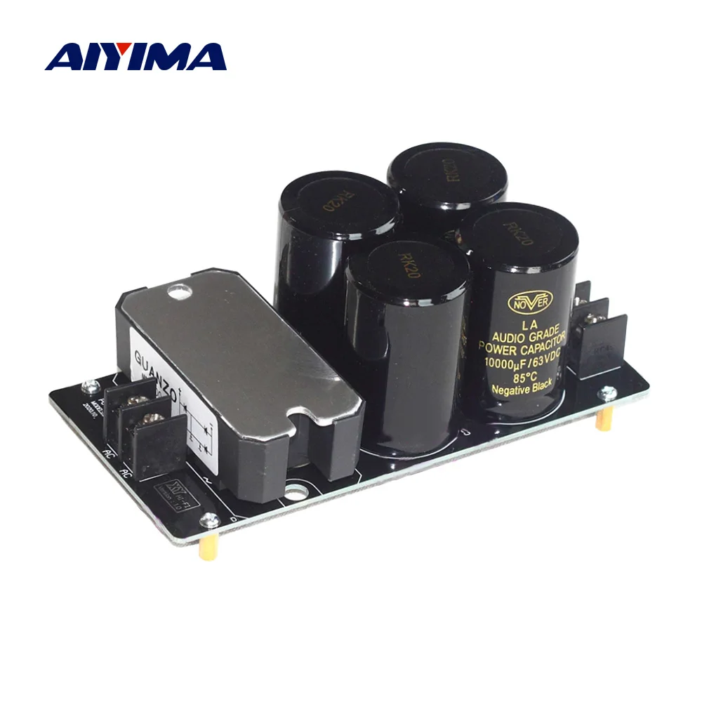 AIYIMA 100A Amplifier Rectifier Filter Board Signal Power Supply Rectifier Filter 50V 63V 80V 100V Capacitor For Audio Amplifier
AIYIMA 100A Amplifier Rectifier Filter Board Signal Power Supply Rectifier Filter 50V 63V 80V 100V Capacitor For Audio Amplifier