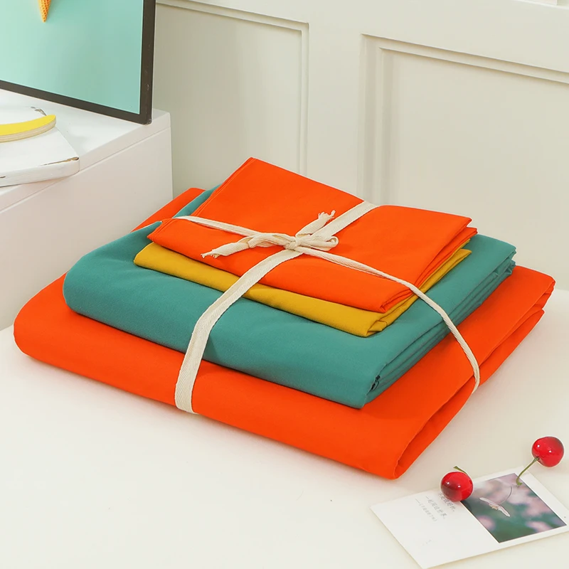 Orange Bedding Sets Solid Quilt Cover Pillowcase Bed Flat Sheets Modern Duvet Cover Sets Twin Full Single King Adult Bedclothes
Orange Bedding Sets Solid Quilt Cover Pillowcase Bed Flat Sheets Modern Duvet Cover Sets Twin Full Single King Adult Bedclothes