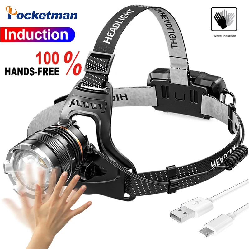 Zoomable LED Headlamp Motion Sensor Rechargeable Waterproof Head Torch 90° Rotatable Adjustable Runners Fishing Camping
Zoomable LED Headlamp Motion Sensor Rechargeable Waterproof Head Torch 90° Rotatable Adjustable Runners Fishing Camping