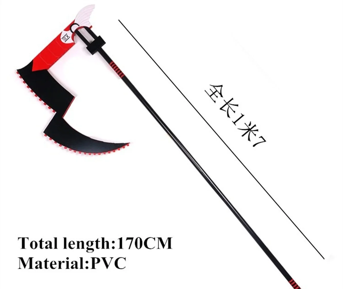 TOP QUALITY! Anime Tokyo Ghoul JUZO SUZUYA / REI Big Black Sickle Weapon Cosplay Props for Halloween Party Carnival Event
TOP QUALITY! Anime Tokyo Ghoul JUZO SUZUYA / REI Big Black Sickle Weapon Cosplay Props for Halloween Party Carnival Event