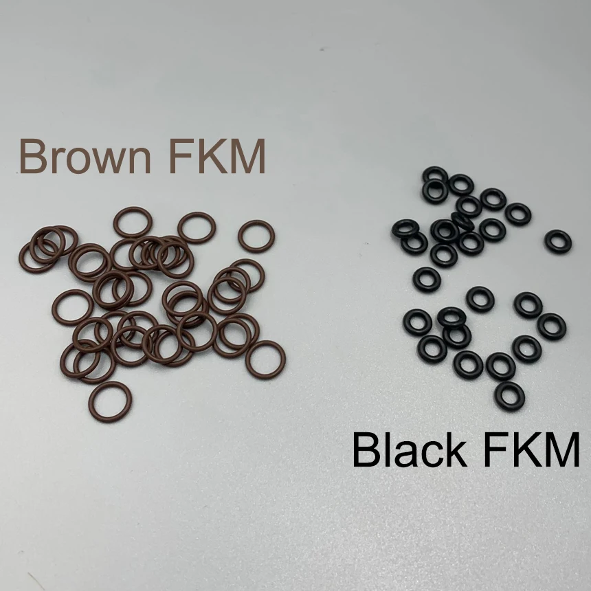 

24mm 25mm 26mm 27mm 28mm 29mm 30mm Outside Diameter OD 2.5mm Thickness Black Brown FKM FR Fluororubber Seal Washer O Ring Gasket