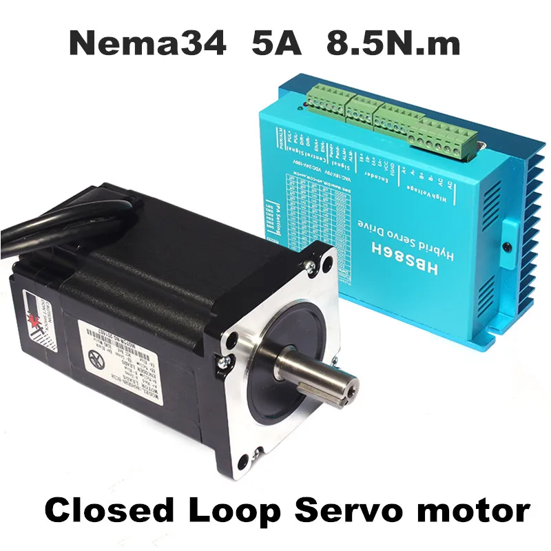 Nema 34 шаговый двигатель драйвер Серводвигатель 86HSZ8.5N + HBS86H замкнутый цикл шаг двигателя 8.5N.m Nema 34 86 Гибридный замкнутый цикл 2-фазный 
Nema 34 шаговый двигатель драйвер Серводвигатель 86HSZ8.5N + HBS86H замкнутый цикл шаг двигателя 8.5N.m Nema 34 86 Гибридный замкнутый цикл 2-фазный