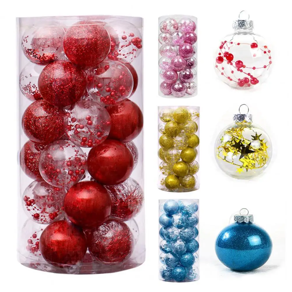 80%HOT24Pcs Christmas Balls Shatterproof Eye-catching Plastic Xmas Tree Decorative Ball Pendants for Home
80%HOT24Pcs Christmas Balls Shatterproof Eye-catching Plastic Xmas Tree Decorative Ball Pendants for Home